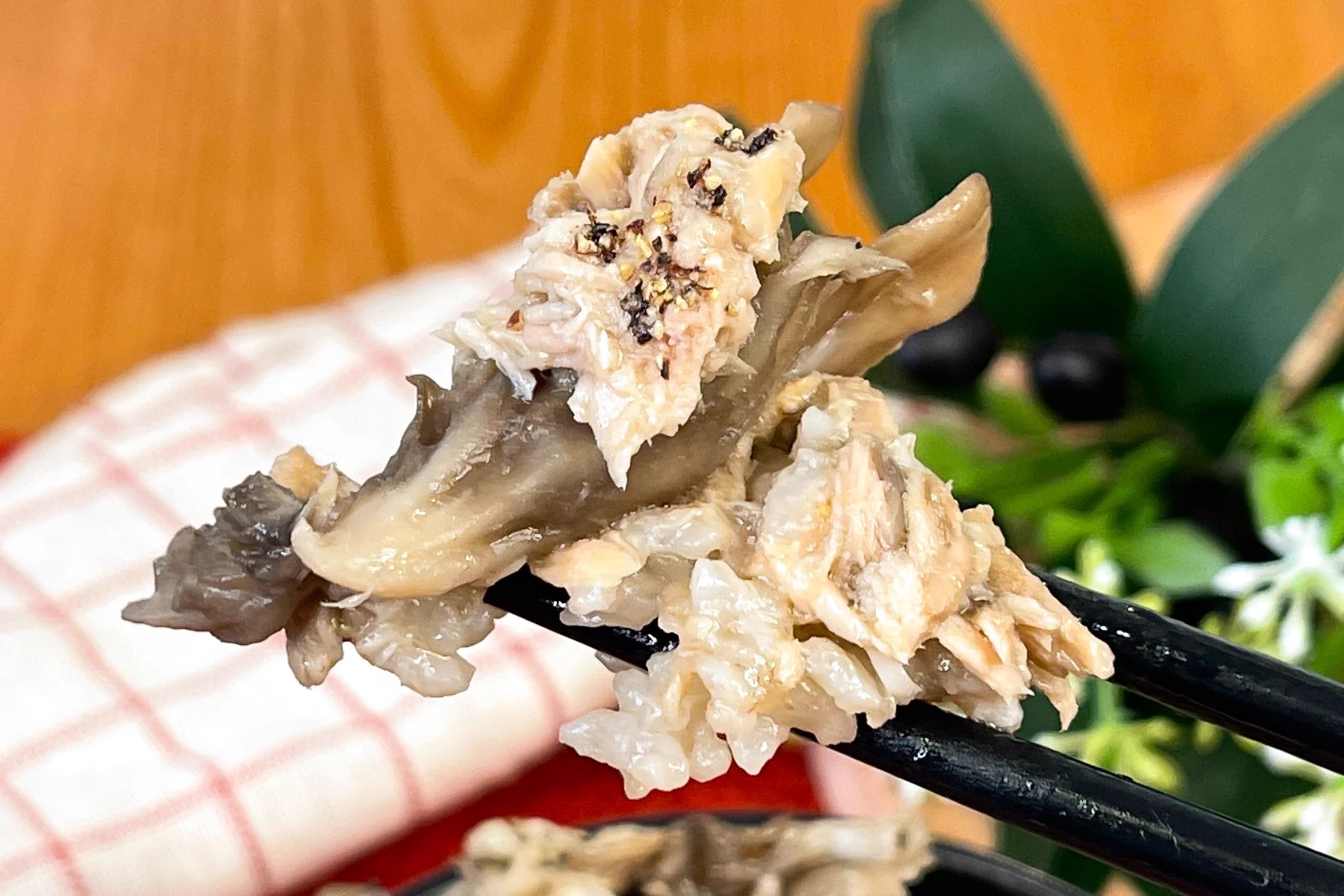 まいたけの香りが凝縮！まいたけとバターのやみつき炊き込みご飯。
