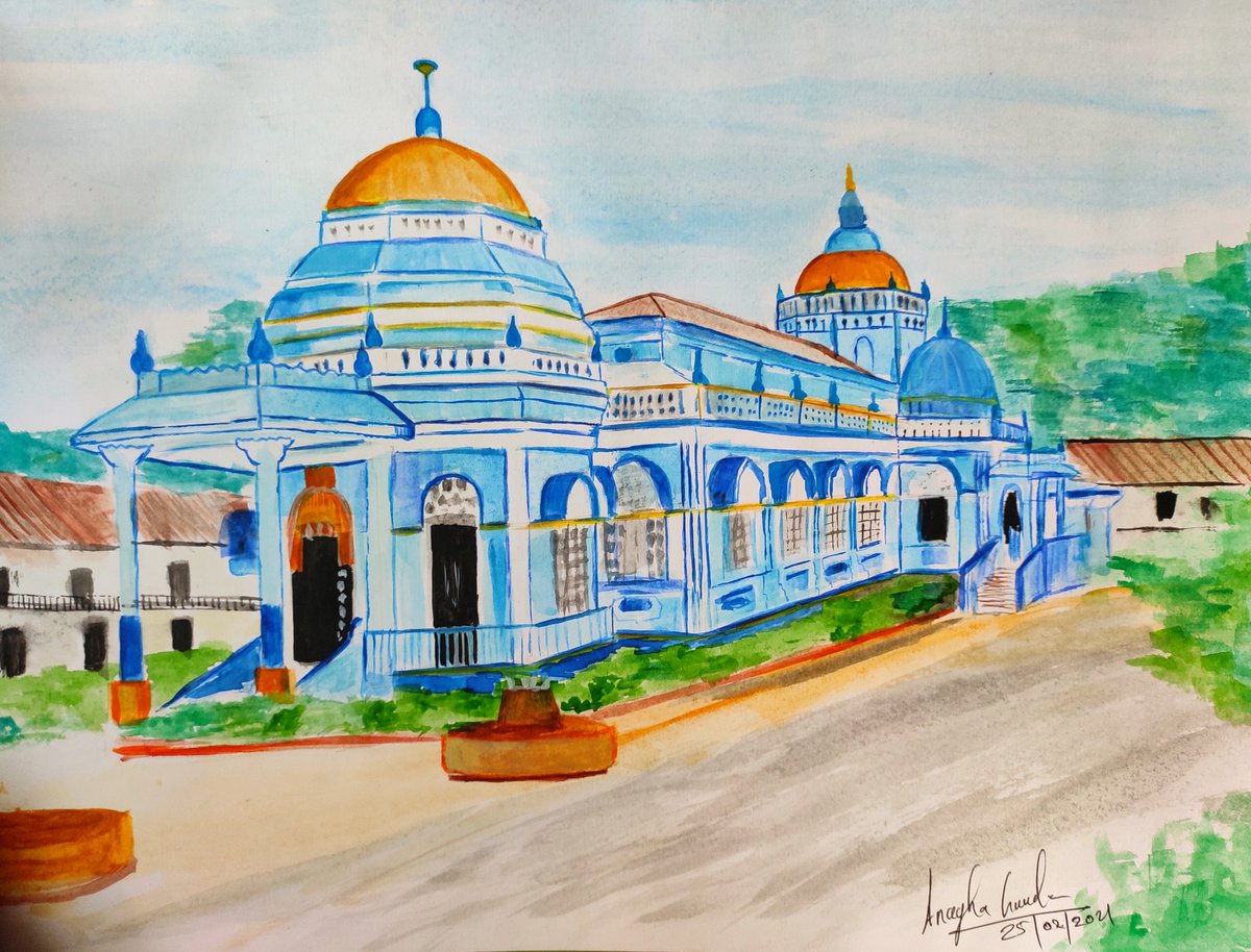 AnaghaGaude's tweet photo. #Art #Goa #India
#Artgallery
#paintings
#GoanTemples
#MangeshiTemple
#RealGoa
#Maitreyikala https://t.co/15ss1aPRlU