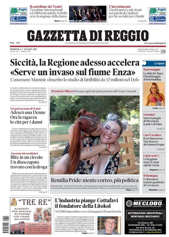 Ecco la nostra prima pagina di oggi.
Ci trovate in edicola e in versione digitale sul nostro sito 

gazzettadireggio.it

#buongiorno #reggioemilia #gazzettadireggio #primapagina #edicola #quotidiano