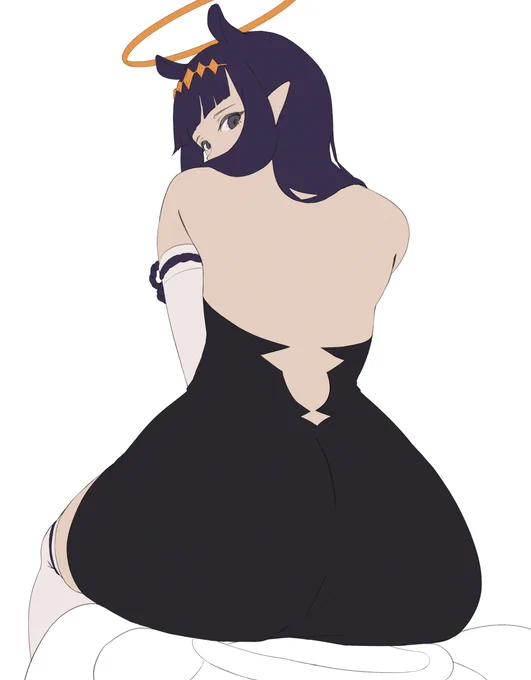 my fav vtuber and her ~~giant ass~~ back #inart 