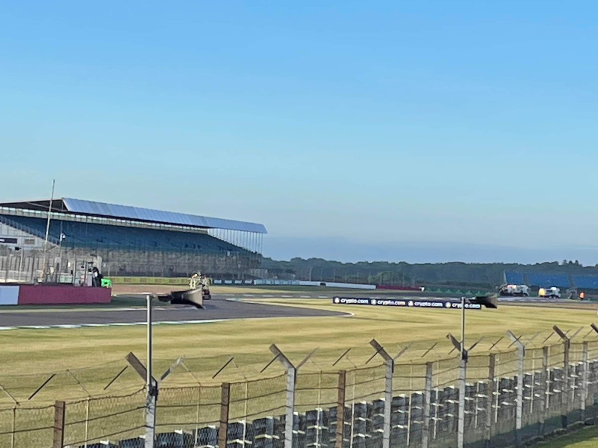 Vikingprods's tweet photo. Sweeper race we had Safety Scooter deployed a stoppage as a ploy before speeding off for the win! Fantastic! @SilverstoneUK #britishGP #fusionlounge https://t.co/ArDVnTWmeX