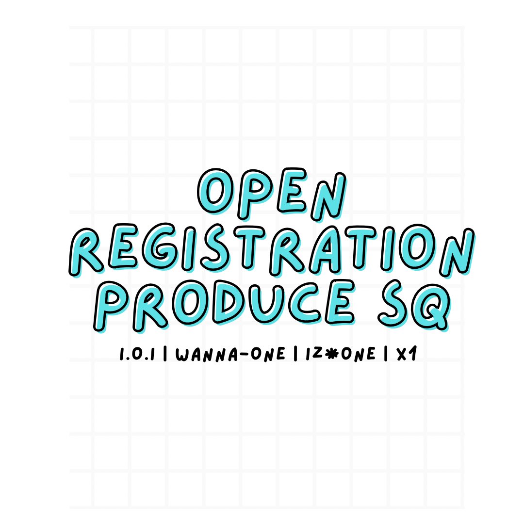 PRODUCE_SQ's tweet photo. ㅤㅤㅤ
ㅤㅤㅤ
❝ OPEN REGISTRATION  ❞

ㅤㅤㅤ https://t.co/kU7N2S2xap