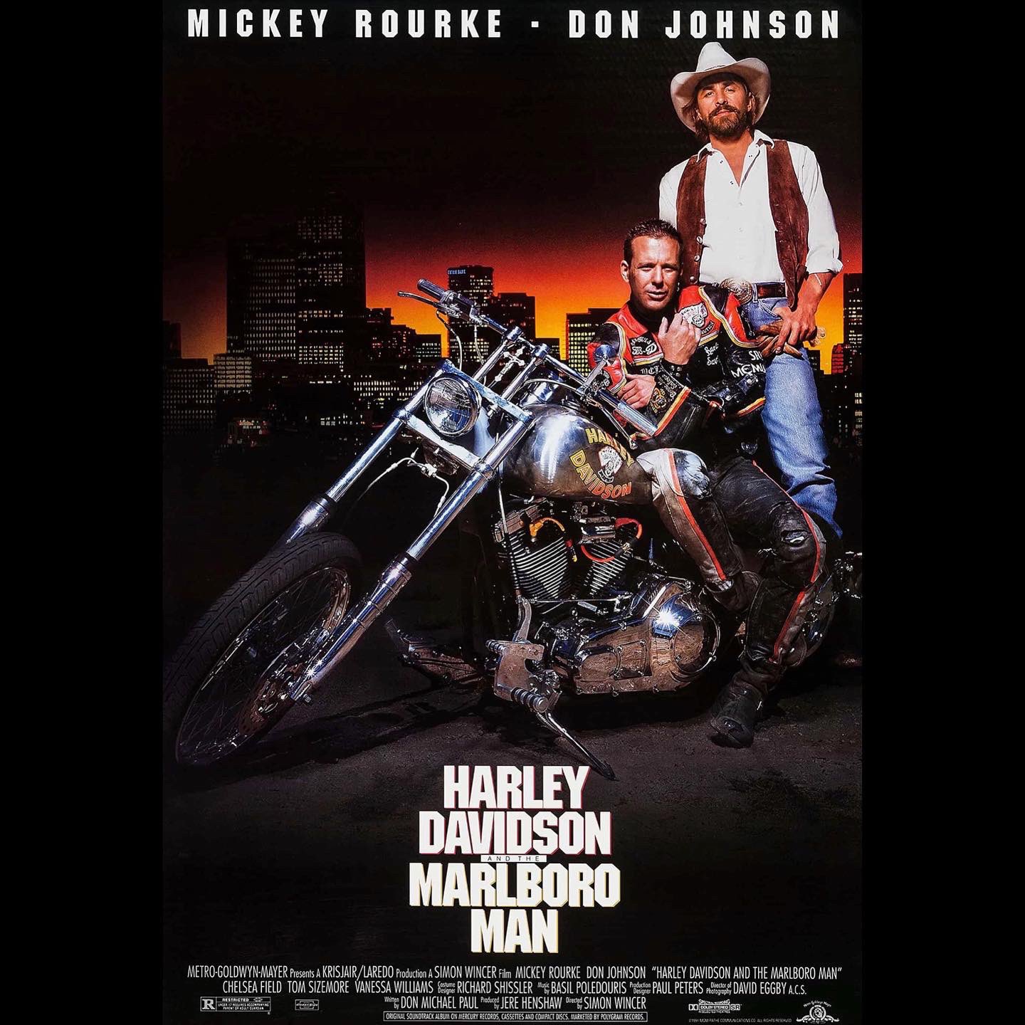 Harley Davidson and the Marlboro man 1991 poster