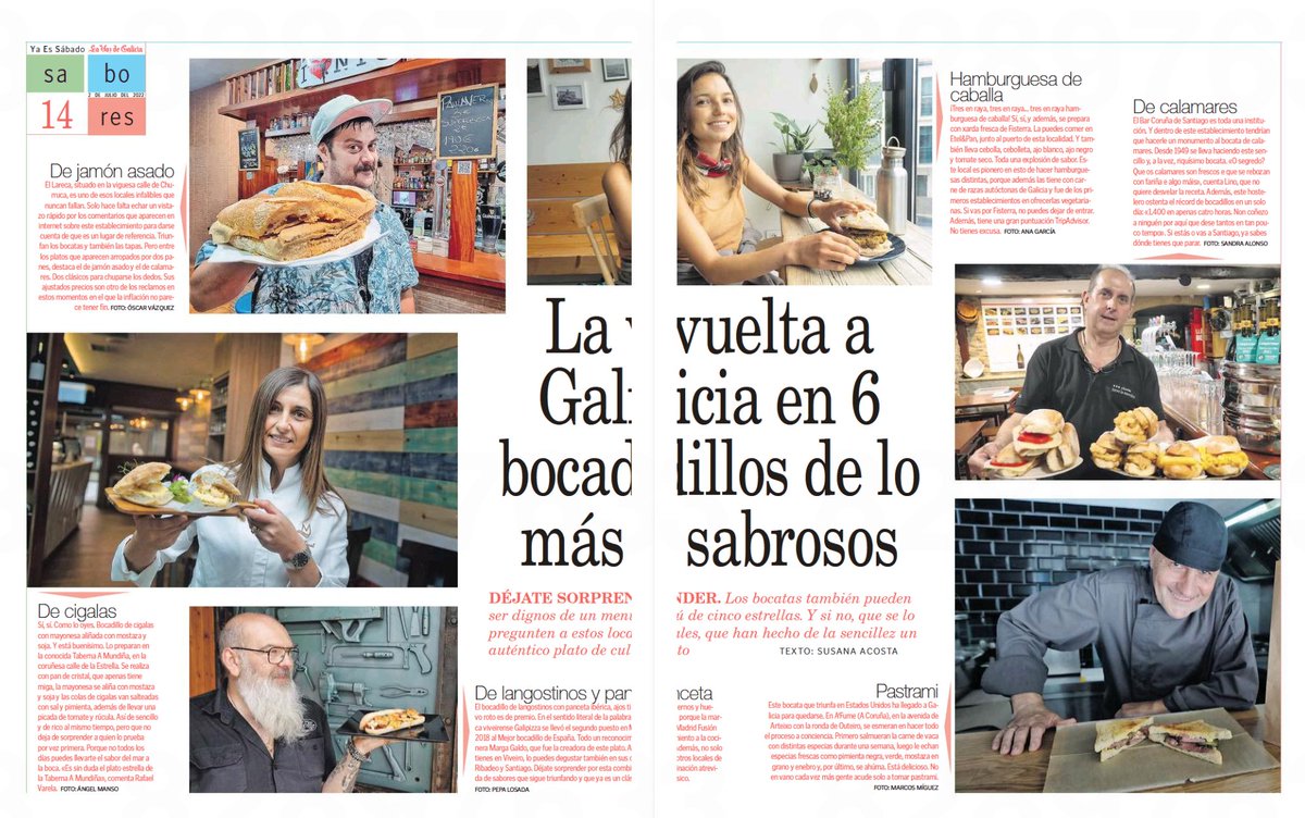 OscarSanchez's tweet photo. La vuelta a Galicia en 6 bocadillos de lo más sabrosos y no incluyen el de panceta con queso y doble de pepinillos del #BarPepinillo de Ourense 🧀🥓🥒
#TuitRecomendación #UnClásico https://t.co/W2qtVtLEEm