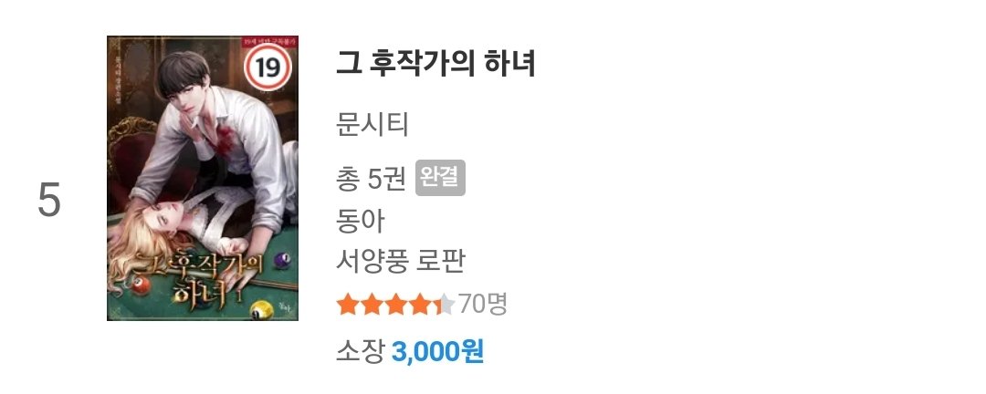 mooncity_'s tweet photo. 리디북스 주간베스트 5위💓
읽어주시는 독자님들 항상 감사합니다💕 https://t.co/aIgcy4higK