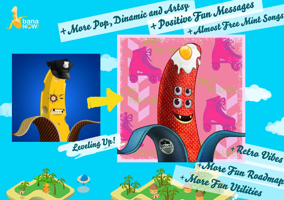 Hello, Fam! We are currently cooking something new here. Yeay!! We will advance the Bananow project by creating more artsy artwork, friendly price, and more fun roadmap! Hope you guys enjoy it! 1/3 🧵👇💃🕺🍌❤️‍🔥
#bananow #NFTs #shillingisbelieving