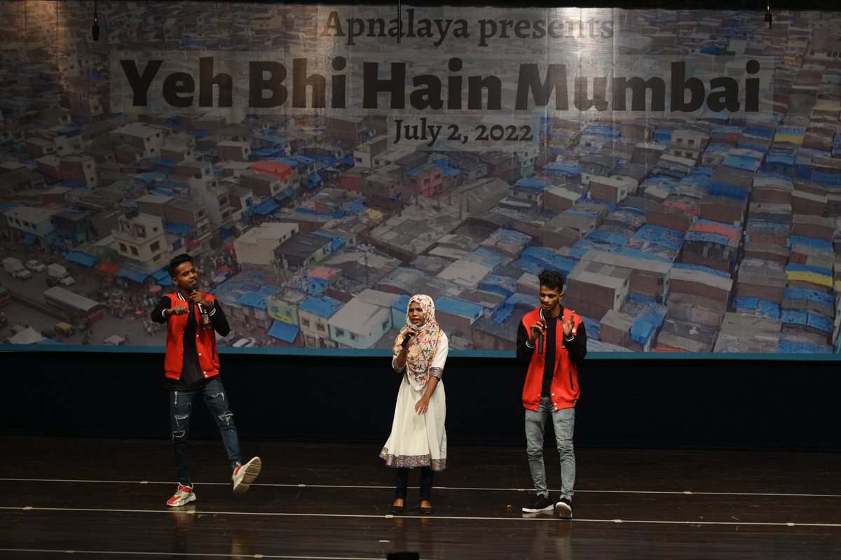 Yeh Bhi Hain Mumbai Meri Jaan is a humble attempt at awakening the urban public sphere to the struggles of the poor in Mumbai. This year's theme was 'Mumbai mein meri kya pehechan?', where youth from ME Ward spoke about their identities in a city that makes them feel invisible.