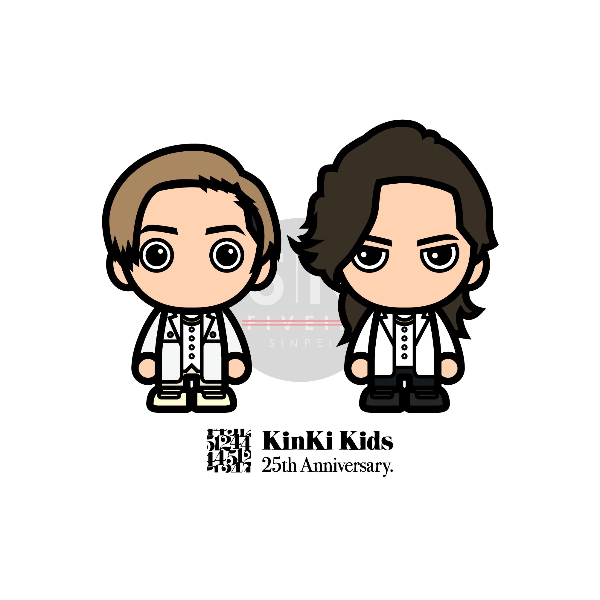 シンペイ 勝手にコラボシリーズ 今回は 25周年を迎えたkinki Kidsさんをキャラ画風に描きました 25周年おめでとうございます イラスト Kinkikids 堂本剛 堂本光一 キンキキッズ 近畿小子 キャラ画 T Co Gld0n7wvit Twitter