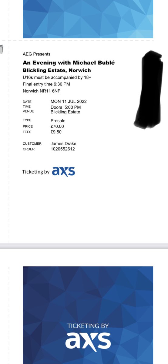 JamesDrake1987's tweet image. Selling two #MichaelBuble tickets at Blickling Hall if anyone fancies it or knows of anyone that may fancy it 

Let me know 👍🏽 🎤