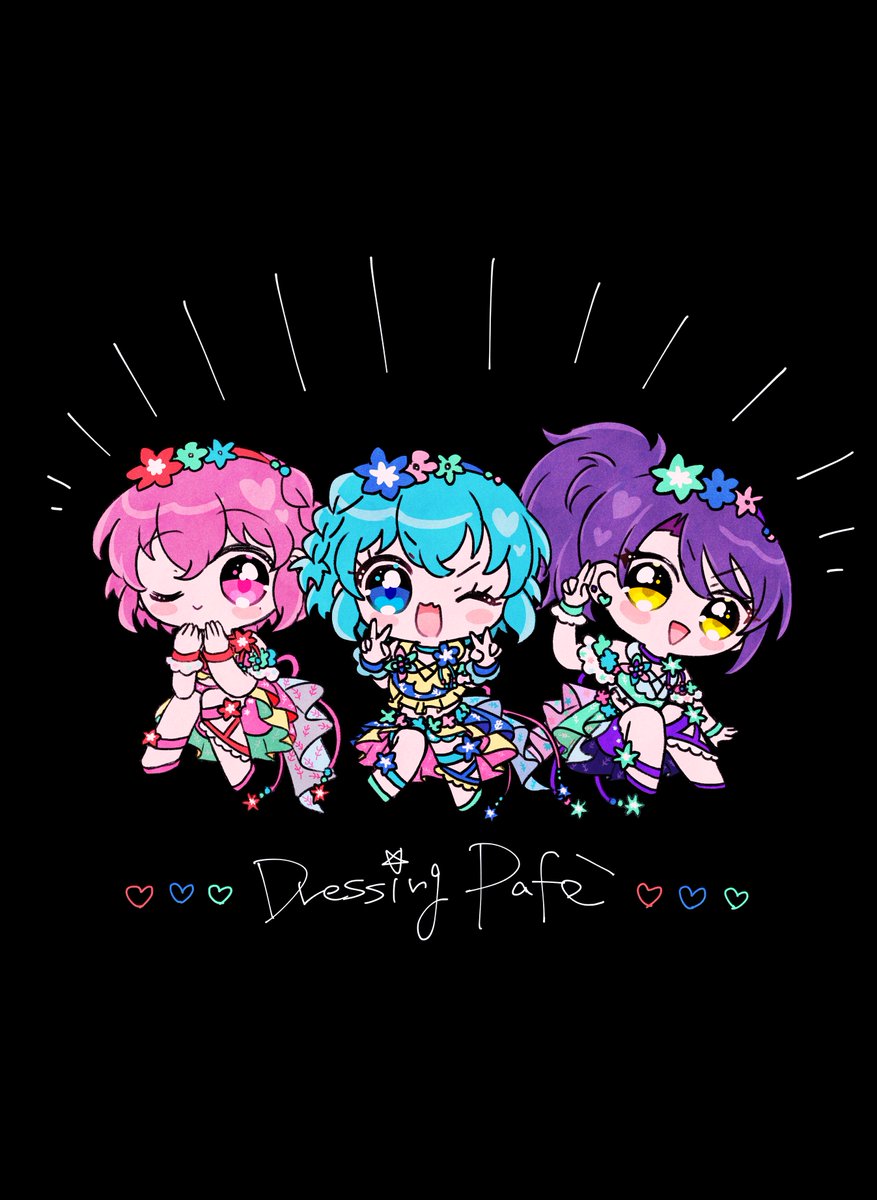 「My Way Star ❤️💙💚

アドパラ4話のDressing Pafé」|ゆめのころなੈ✩4/2 ﾌﾟﾘ90のイラスト