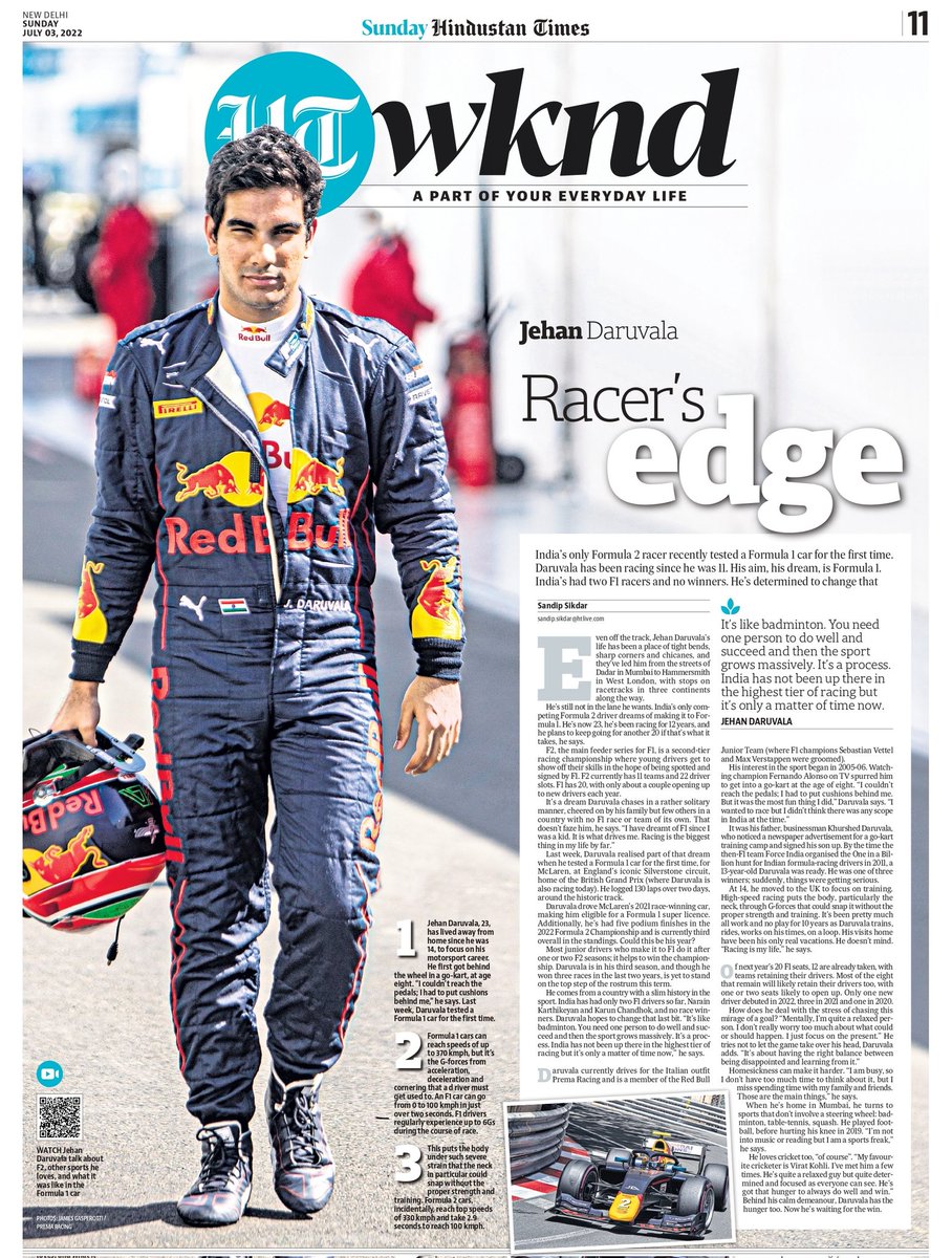 Jehan_Updates's tweet photo. A fantastic piece from @ronnie_sandip about India's F1 hope @DaruvalaJehan.

#saddaplan #JehanToF1 #Jehandaruvala #RoadToF1 #F2 https://t.co/Dha78PI22c