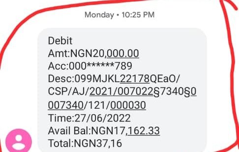 Emmy6330's tweet photo. @cenbank 
@accessbank_help 

Hello good morning 
I writing to inform you of a deduction done on access bank account even after going to the bank branch to complain nothing was done hear is a proof of debit 
Last year something like this happened please I need the money thanks. https://t.co/xZFgEpmI2E