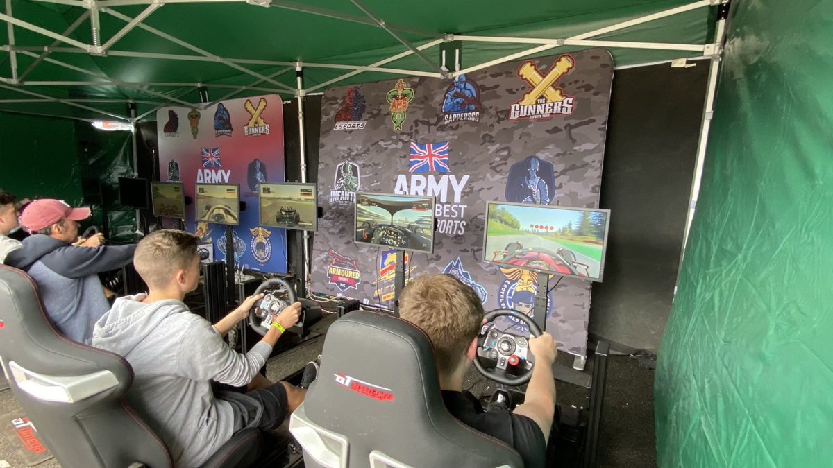 Day 3 at Silverstone come down to the army stand to have a go on F1 22 sims #SilverstoneGP #f1 #esports
