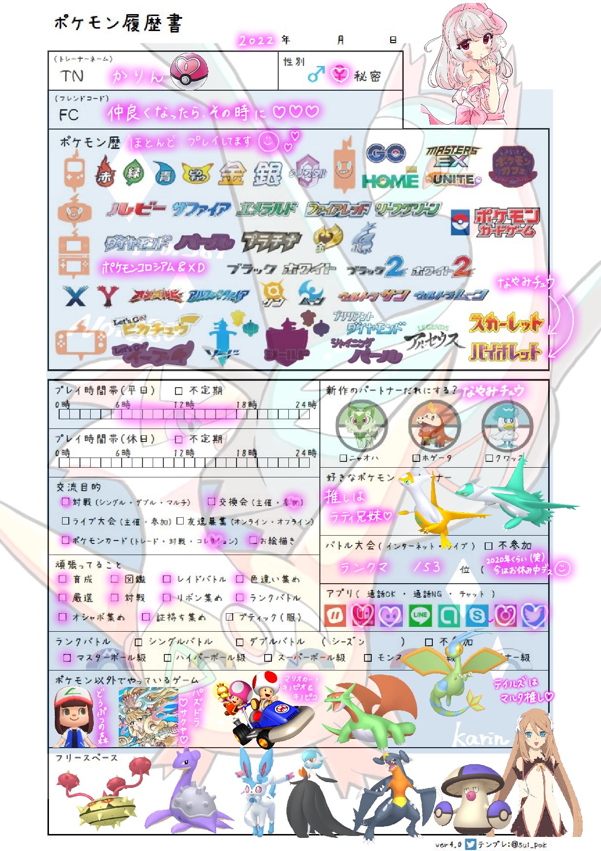 花梨 おえかき用 Karin00piano Twitter