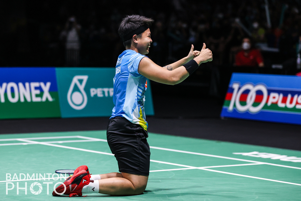 badmintonupdate's tweet photo. Winning expression from Apriyani Rahayu/Siti Fadia Silva Ramadhanti!

📸 Badminton Photo

#PMO2022 #MalaysiaOpen2022 https://t.co/RIJwPO4Jun