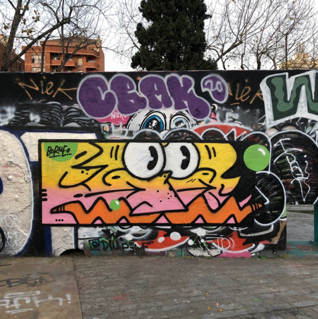 Artist: <a href="/borneomodofoker/">Borneo Modofoker</a>
Wall: #Barcelona, #TresXemeneies, #pintura #colores #muralismo #mural #streetartbarcelona #arteenlacalle #artalcarrer #artist #arte #streetartbcn #graffiti #graffitibarcelona #instagraff #streetart #barcelonastreetart #montanacolors #arteurbano #wallspot