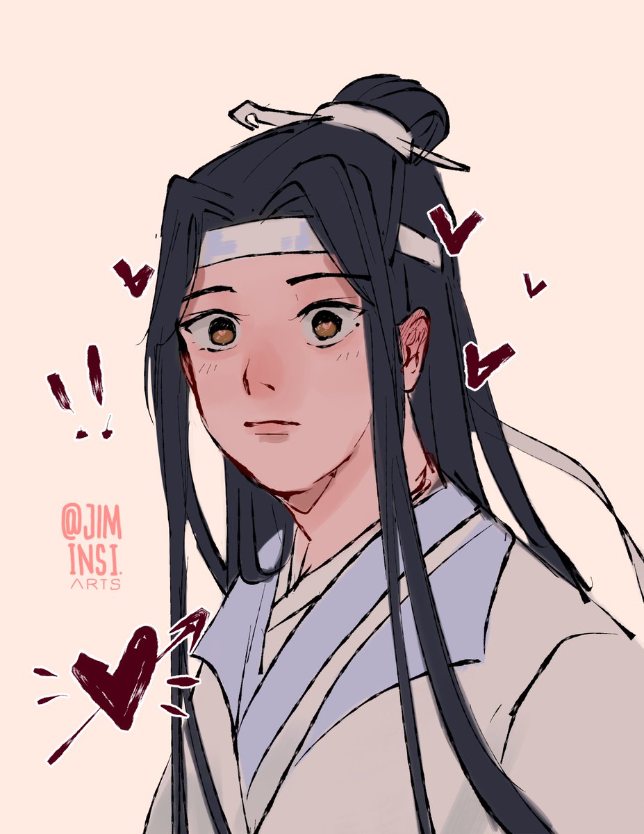 I colored a wangxian doodle i did ages ago! wwx laughing back then did THINGS to lwj :') #魔道祖师 #MDZS #忘羨