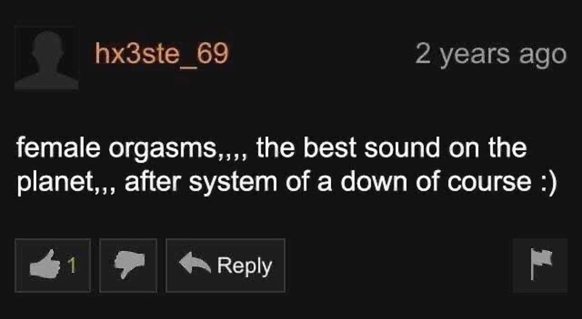 Pornhub user hx3ste_69 ranks the two best sounds on the planet (2018) 
