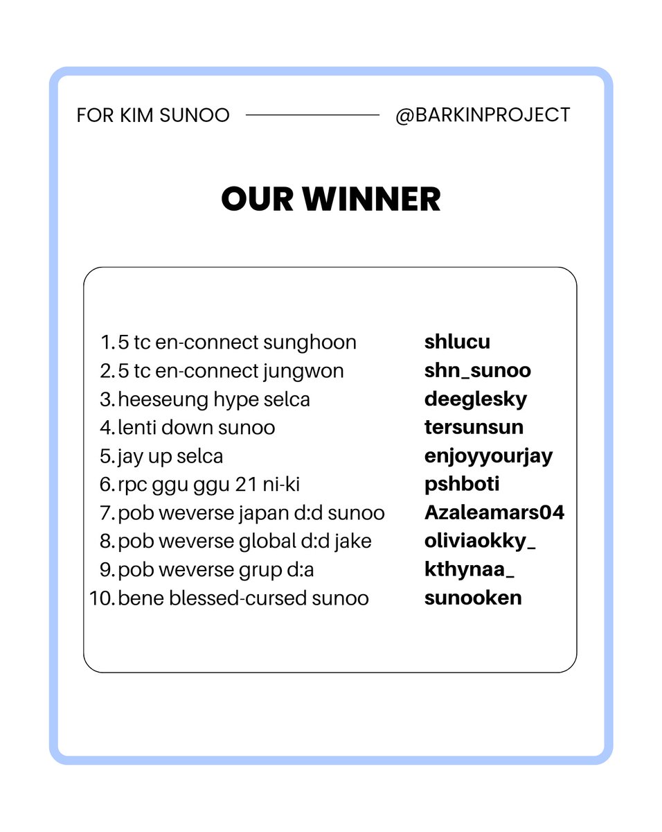 SUNOO BIRTHDAY PROJECT 📌 tweet media