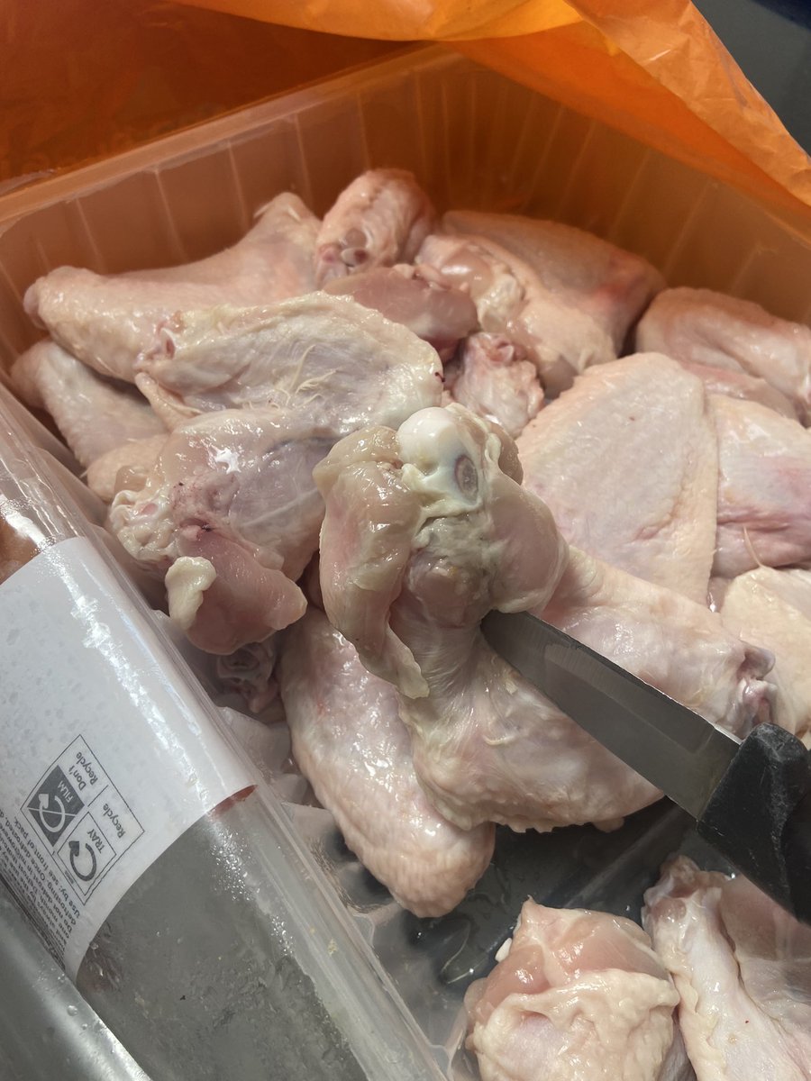 danielle2409's tweet photo. @LidlGB Gagging at this.. the smell is revolting and still well in date. Some of the wings are actually grey 🙄🤢 https://t.co/eMneRtYjfG