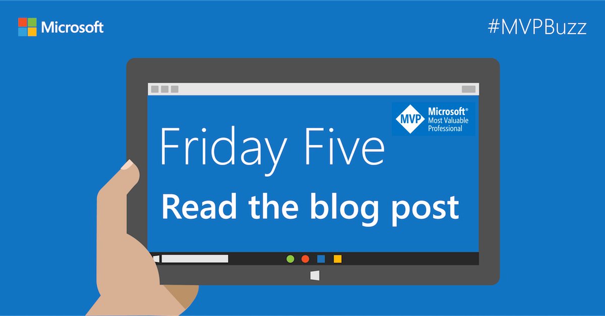 Friday Five: 365 Privacy, Xamarin Tips, More! 🚀
techcommunity.microsoft.com/t5/microsoft-m…
#Community #MVPBuzz on <a href="/MVPAward/">Microsoft MVP Communities</a> Blog! #Azure #dotnet #AzOps #DevOps #API #Cloud with Great MVP's
<a href="/MelQassas/">Mohamed  El-Qassas</a> 
<a href="/Damien_Doumer/">Damien Doumer</a> 
<a href="/tomorgan/">Tom Morgan</a> 
<a href="/syedshanu3/">syedshanu</a> 
@Microsoft365Pro 
Happy Sunday 👍