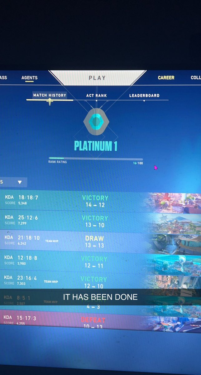 It has been done after multiple months grinding we have hit Plat