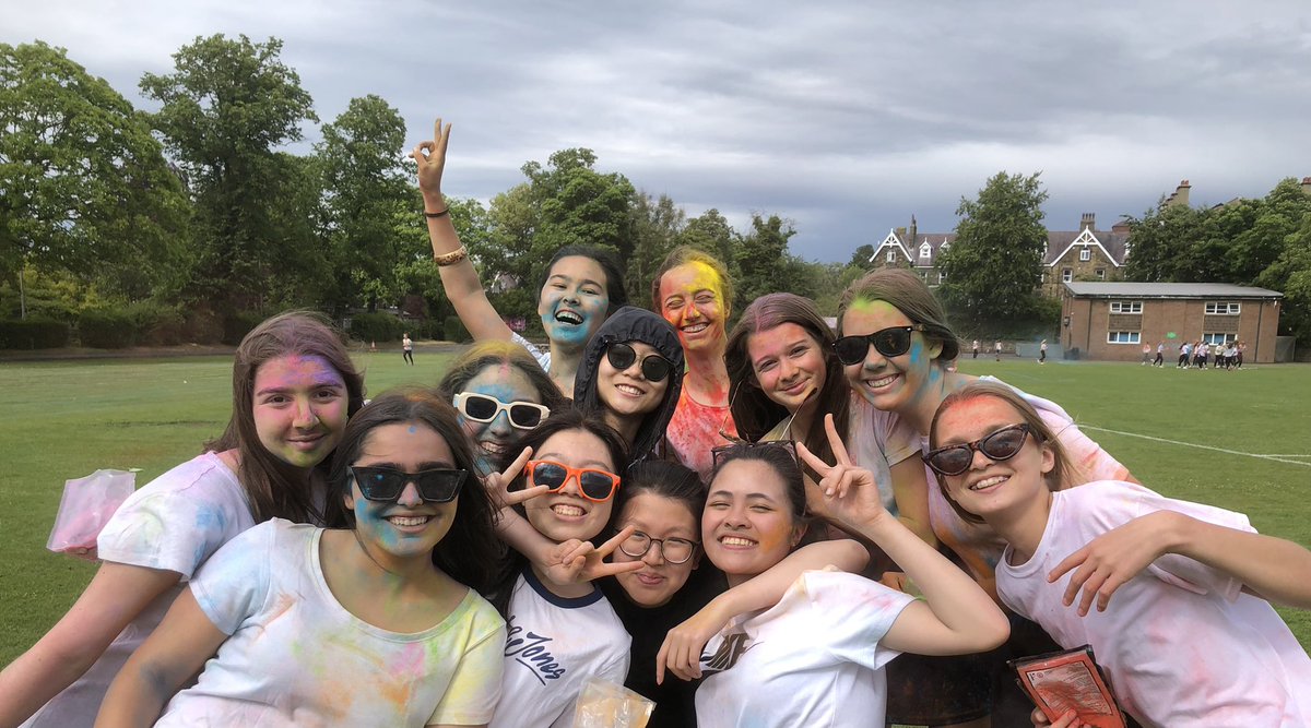 HLC_RS's tweet photo. #ColourRun2022 - great fun and community spirit.  Eating the paint was optional.  #Charity @HLCNews @HLCSport @HlcPrincipal @GSAUK https://t.co/Zz9CkNtOch
