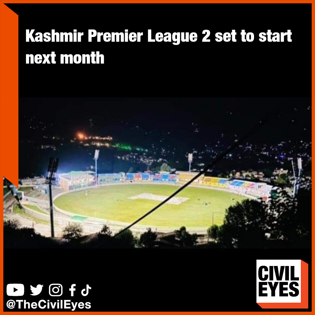 The second edition of #KashmirPremierLeague T20 is all set to begin next month as the Pakistan Cricket Board has issued a provisional NOC to the league management. An official of KPL confirmed that the NOC has been granted by PCB. #theCivileyes