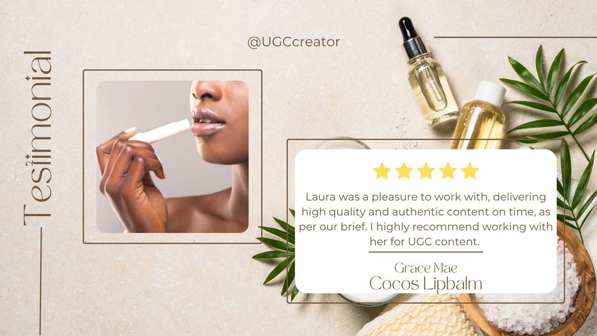 UGC_Hub's tweet image. Who's asked brands for a testimonial? They are a great addition to your portfolio. Ask for one as part of a #giftedcollab, most small brands will be happy to give you one. #ugc #ugccreators #contentcreators #UGCNET #ugcwork #ugccommunity #ugctips