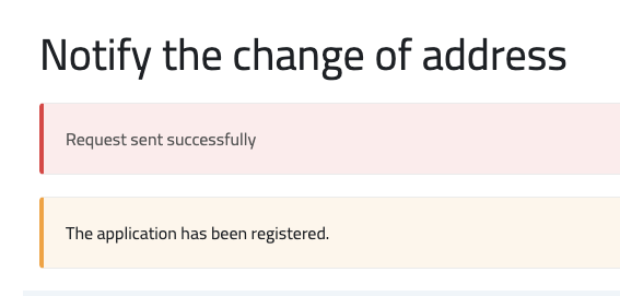Alert: all went well, thanks.
Warning: All good!