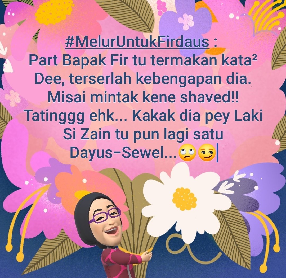 sofysisca's tweet image. #MelurUntukFirdaus