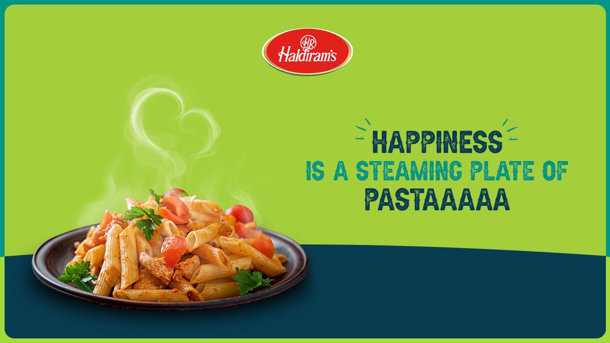 A burst of Italian flavours to make your tastebuds dance in Happiness. #Haldirams #Happiness #Pasta #Cheese #Italian #Love #Foodies