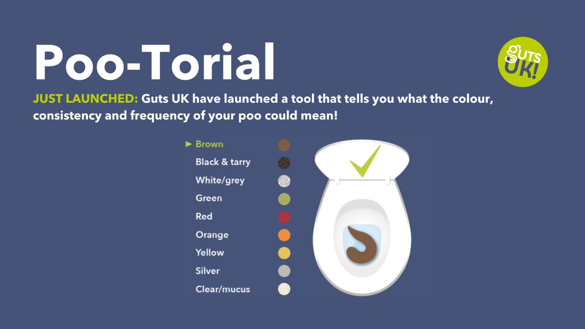 The Poo-Torial is LIVE. The nation has never been more alert to the importance of looking at your stools. Please share this tool far &amp; wide. Together, we can reach more people &amp; save lives.. 💚 1/🧵 ow.ly/4GRG50JLLt4 

#CheckYourPoo #PooTorial #GutHealth #DigestiveHealth