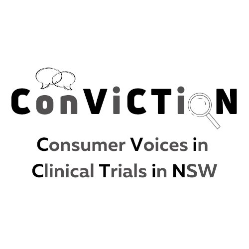 Consumer voices on finding clinical trials - ConViCTioN. A collaboration with <a href="/AccessCR/">AccessCR</a>, <a href="/SHPartners/">Sydney Health Partners</a> and NSW Northern LHD. The group is funded by the NSW Office of Health and Medical Research and explores how to increase trial participation rates in NSW: buff.ly/3bzOx8N