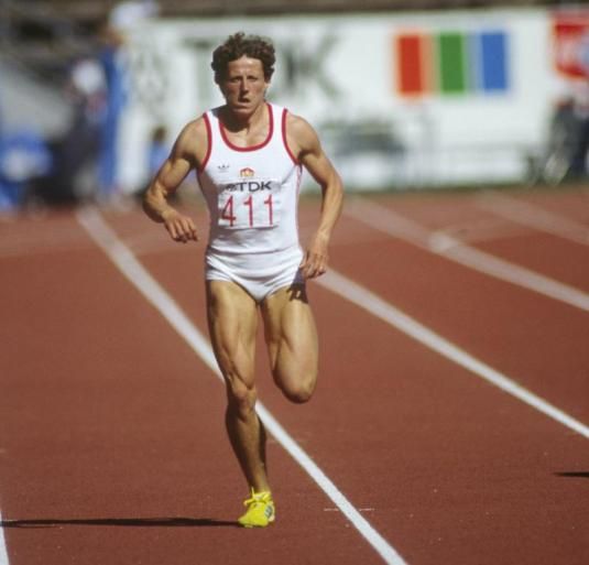 @petitamwanza @caster800m @CAF_Online Just putting it out there that this is Jarmila Kratochvílová (retired), she holds the women's 800m world record (1983), the same event Caster is banned from competing in. Makes you wonder if her achievements would be recognized if she was African 🤷