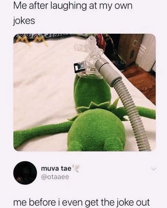 Me to a T 😂  #dadjokes #sorrynotsorry #Joker https://t.co/PbZYQ54wol<a href="/tag/dadjokes"class="tags">#dadjokes</a><a href="/tag/sorrynotsorry"class="tags">#sorrynotsorry</a><a href="/tag/joker"class="tags">#Joker</a>