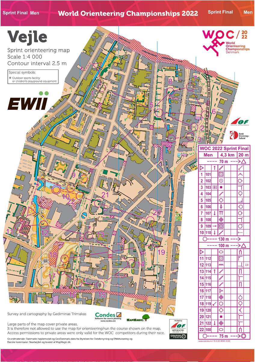 Maps made for World Orienteering Championships preparation. Base maps provided by the organiser with map completed using street view and satellite instead of survey. Any other teams willing to share their maps? <a href="/orienteeringWOC/">World Orienteering Championships</a>