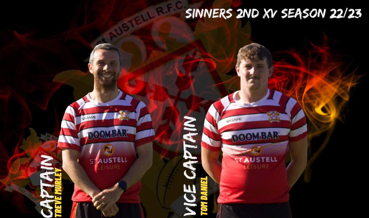 Murley junior to lead Sinners into their history making season! 
Treve Murley will be stepping in as Sinners Captain, as they make history by entering the RFU league structure for the 1st time. Read what Treve has to say ➡️bit.ly/3yfFnG6