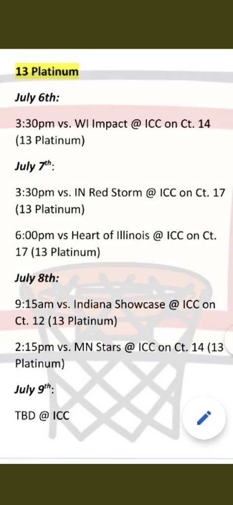 USJN Premier Showcase in Indianapolis July 6-9. Let’s go!!! @MVEclipseBball <a href="/awendte10/">Andy Wendte</a> <a href="/RuthGipson25/">Ruth Gipson</a> @dani_giangreco <a href="/SamiBaum_33b/">Sami</a> <a href="/Josiep1010/">Josie</a> <a href="/harleeseiler2/">Harlee Seiler</a> <a href="/MadisonRust3/">Madison Rust</a> <a href="/AlexisMayo2028/">AlexisMayo106</a> <a href="/tford12kc/">Terrell Ford</a>