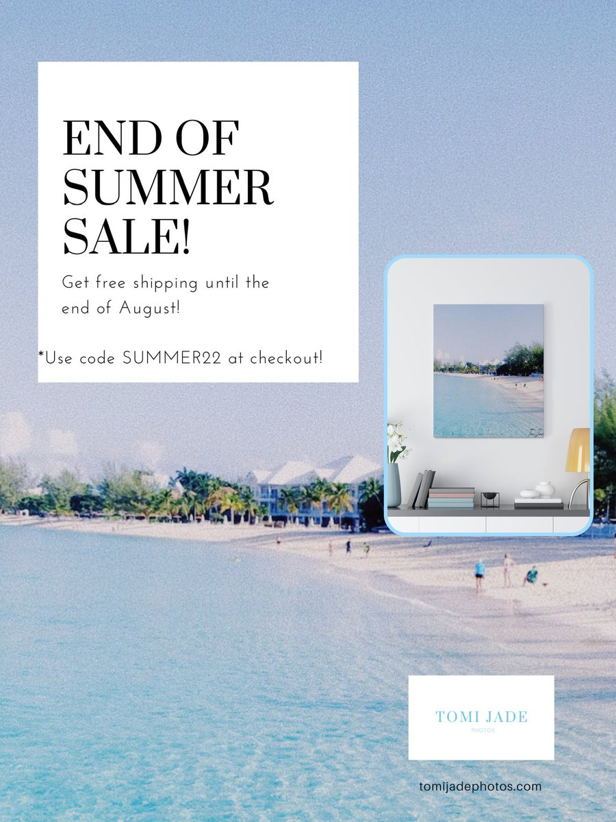 tomijadephotos's tweet photo. ENDS AT THE END OF AUGUST! Use code SUMMER22 for free shipping! #summersale #canvas #retailshipping #merch #photography https://t.co/5nSrmnHFVf