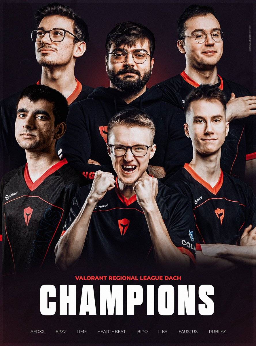 THE ANGRY TITANS ARE YOUR @valleague_dach CHAMPIONS! 🏆 @Lime_uk @AFoxxxxxx @bipoval @Epzz @HearthBeat_OW @iLka1337 @Faustus @RRubiiyz 👑 #StayAngry 😡