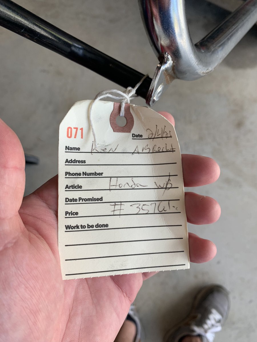 tmjerm's tweet photo. @gordonkeith Leaving the service tag on as long as it’ll stay https://t.co/k0nUvRu0wj