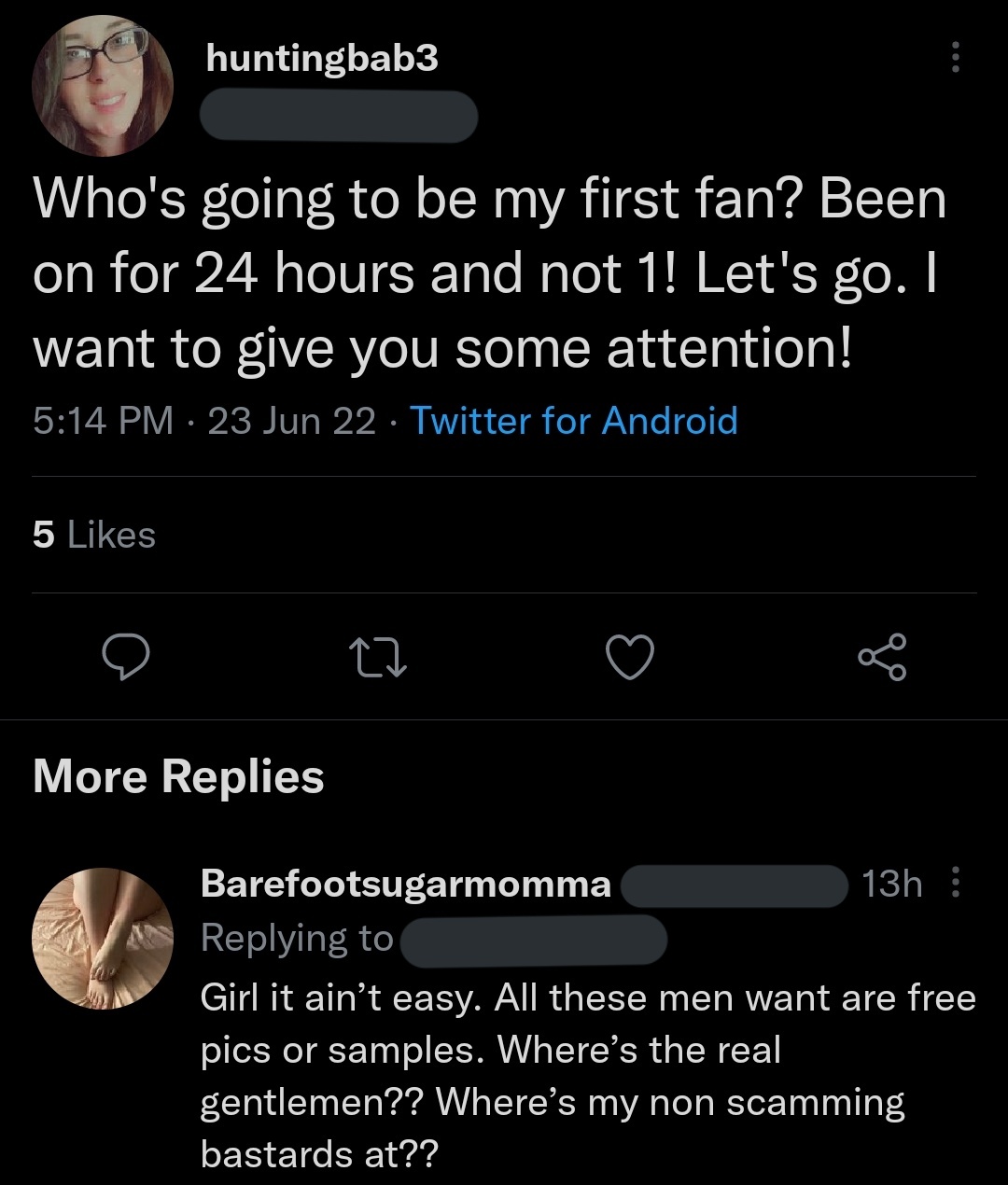 OnlyFans Girls Posting Their L's on Twitter "Where are all the real