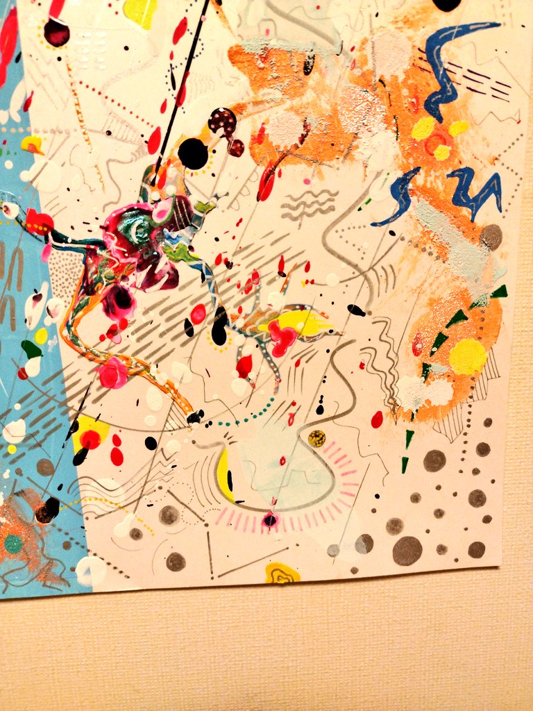 obktc's tweet photo. 2022.07.03
"cutcopypastefliploopundoredoediteditediteditdoneeditediteditforever"
acrylic ink + POSCA pen on paper
54.5×39.4cm
#drawing #obktc #おばけたち
https://t.co/BS55WJFphd https://t.co/taXoLbe9EL