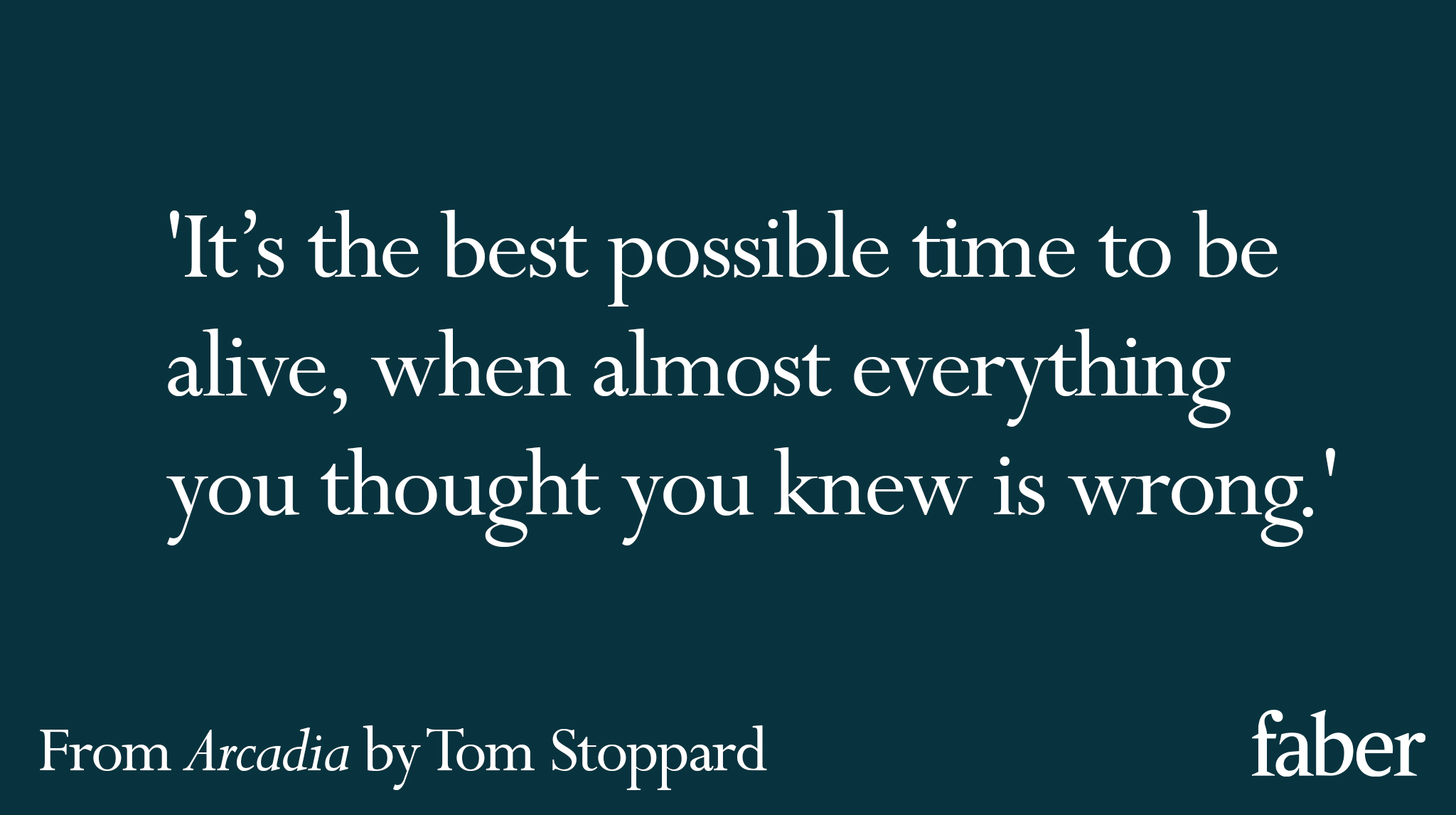 Happy birthday to Tom Stoppard, born in 1937 