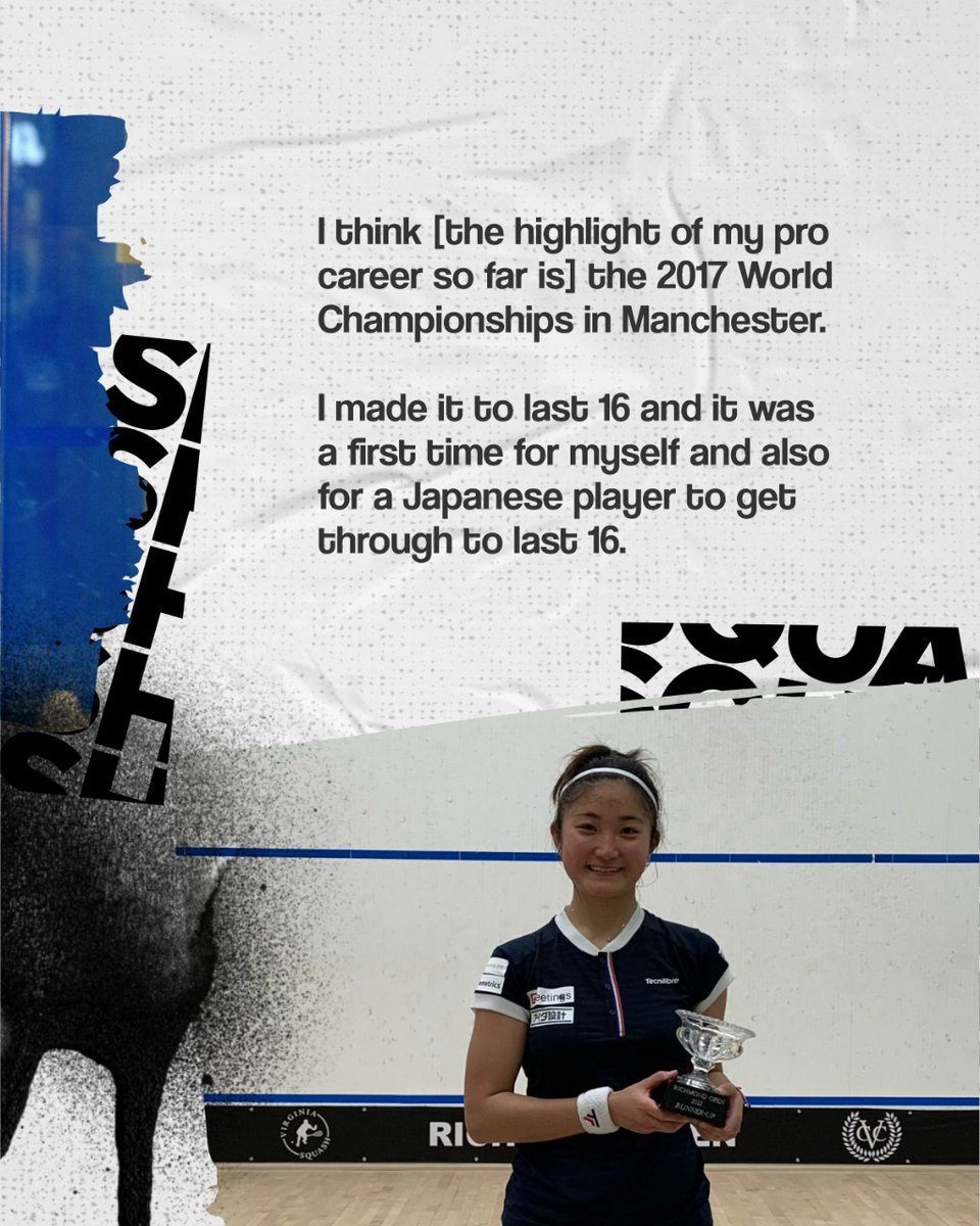 Japanese squash player, Satomi Watanabe, talks about career highlights, squash in Japan, and studying between tournaments.

Read more here 👉 sportageous.co/satomi-watanab…

#Squash #SportGetsSmarter #WomenInSports #SquashLife #Squashies #SquashFun