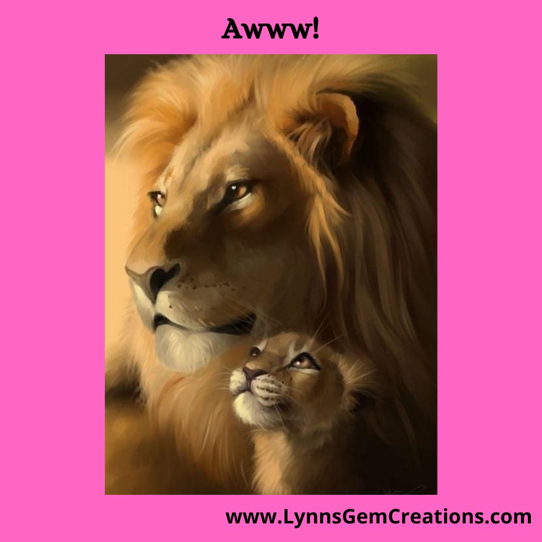 A smile for a Sunday 😊⁠ ⁠ lynnsgemcreations.com⁠ ⁠ #adorable #animal #photooftheday #pretty⁠ #smiles #keepsmiling #motherandchild #lionandcub