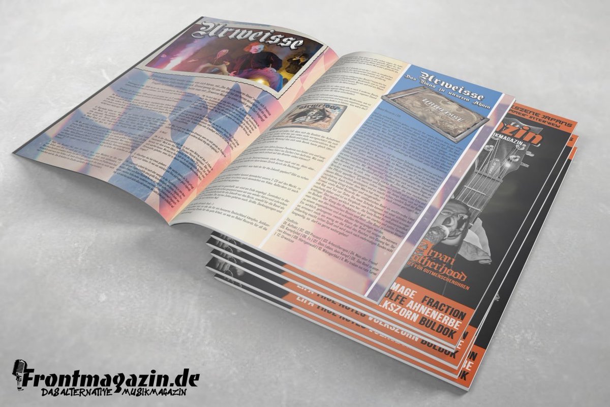 'Frontmagazin🇩🇪'

ドイツのファンジン'Frontmagazine'に鐵槌のインタビューが掲載されることになりました。詳細↓

frontmagazin.de/magazin/2022/0…