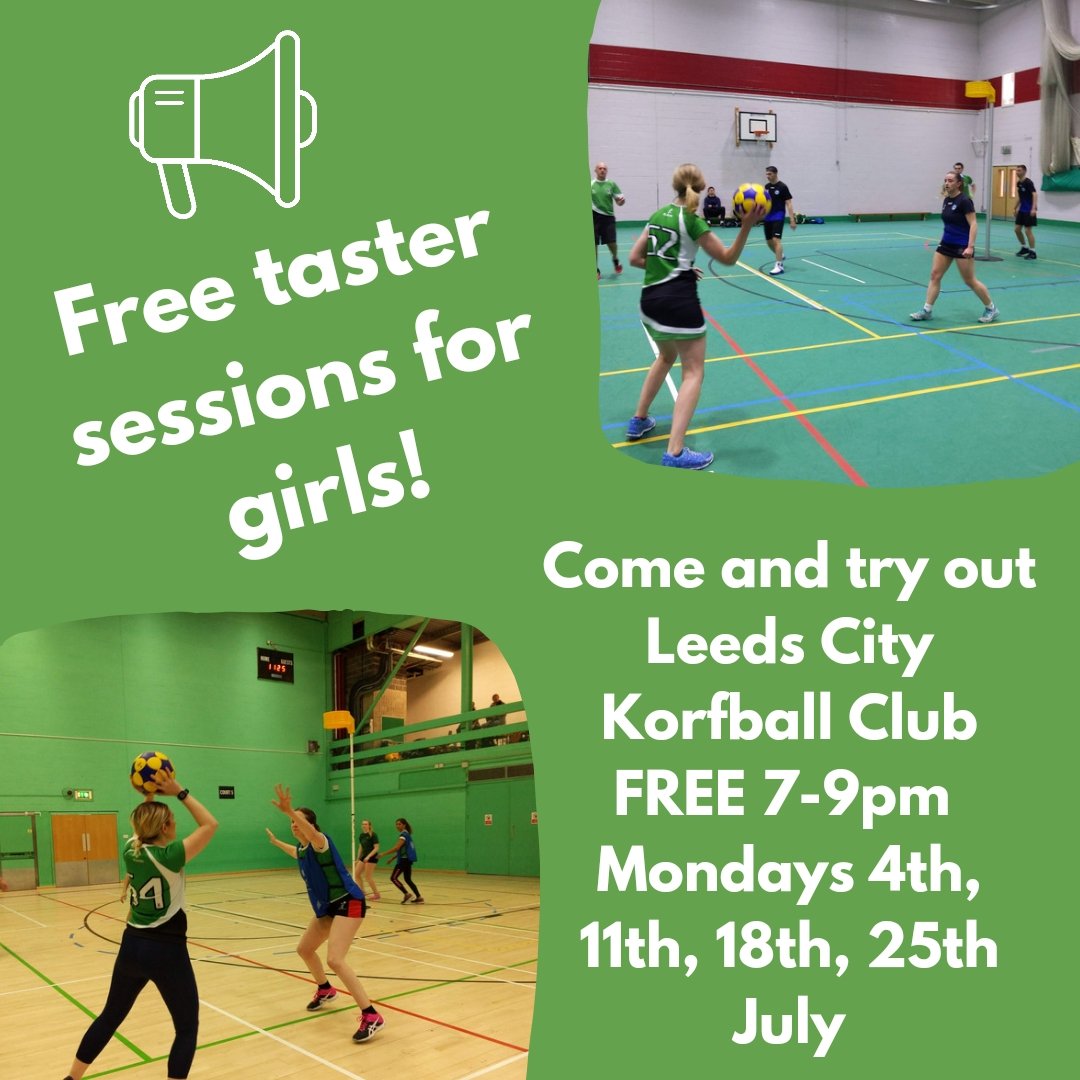 LeedsCityKorf's tweet photo. We are looking to recruit more female players &amp; are running FREE taster sessions on Mondays 7-9pm.
Open to any level of experience including none at all!
Gryphon Sports Centre LS2 9LZ. 
Just turn up in exercise gear and bring water ☺️ (adults only) @yorkshirekorf @PeopleofLeeds https://t.co/YjIbXtB678