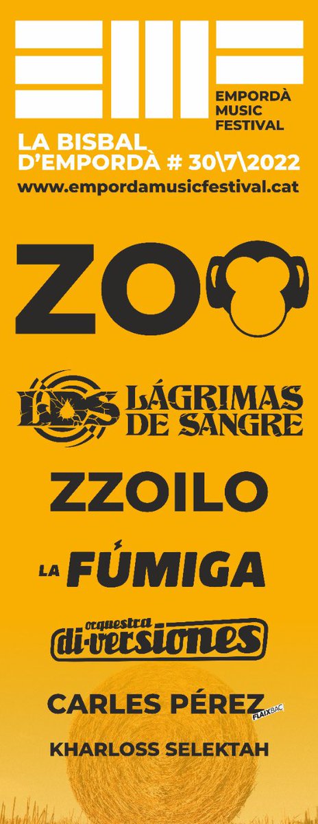 Voltors's tweet photo. https://t.co/oqQst4Mwps JA TENIU LA VOSTRA ENTRADA ANTICIPADA? Falten poquets dies!!!! 🤩 preparats @ZooPosse @LaFumigaBand @LDS_Crew @zz0ilo @di_versiones @Carles_Perez_ @radioflaixbac ?!!! Ens ajudeu a fer RT?😊 @labisbalemporda @DiputacioGirona @ccbaixemporda @EstrellaDammCat https://t.co/y1MtP1VlCh